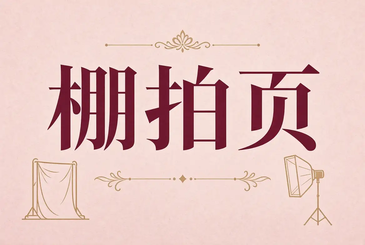 棚拍页摄影现场